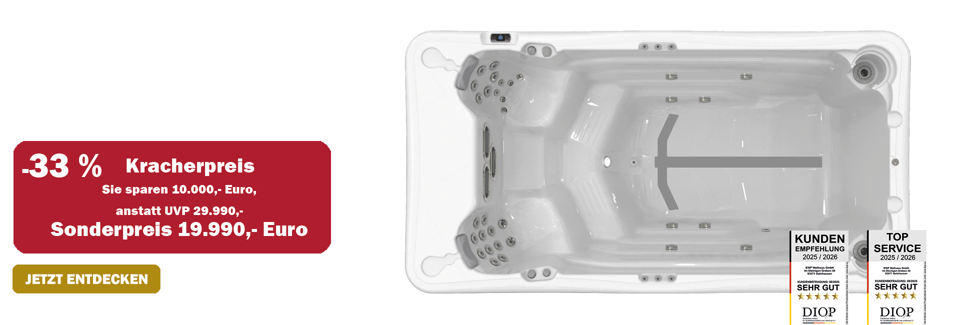 Hero Frühlingserwachen Monatskracher SwimSpa Danube Riverjet